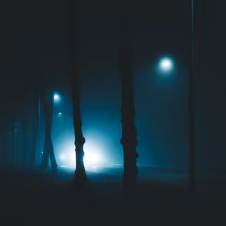 Night fog 4k wallpaper