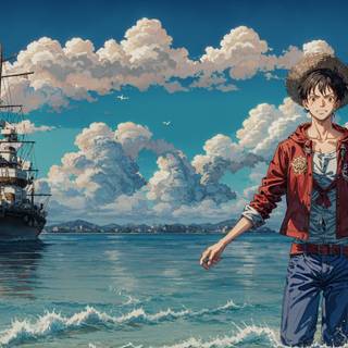 Luffy full body wallpaper
