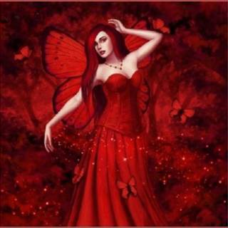 Red fairy wallpaper