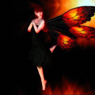 Red fairy wallpaper