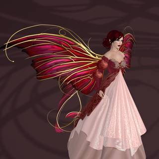 Red fairy wallpaper