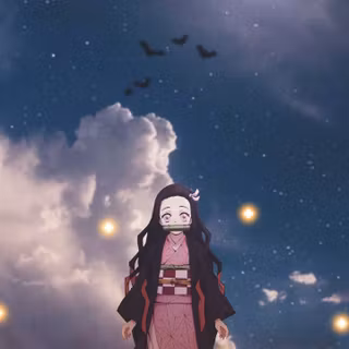 Demon Slayer Halloween phone wallpaper