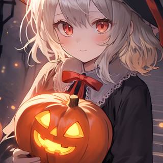 Demon Slayer Halloween phone wallpaper