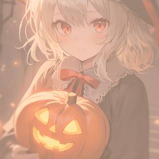 Demon Slayer Halloween phone wallpaper