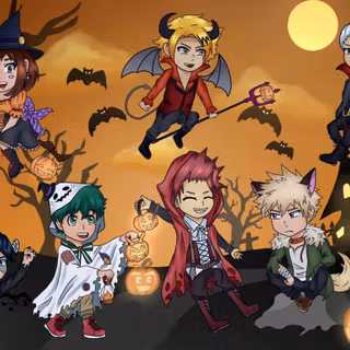 Anime Halloween Chibi wallpaper