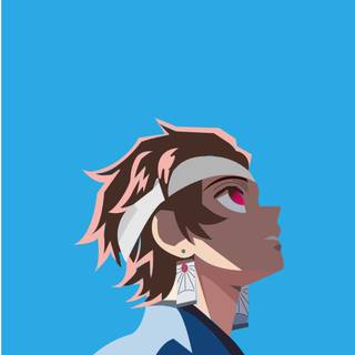 Tanjiro blue wallpaper