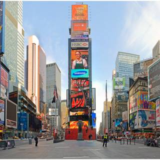 Time Square winter wallpaper