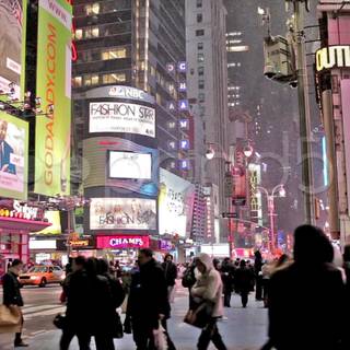 Time Square winter wallpaper