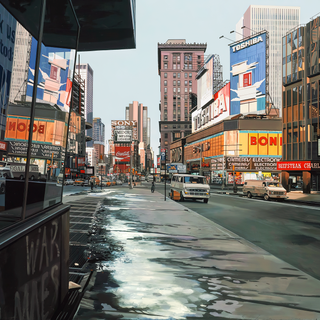 Time Square winter wallpaper