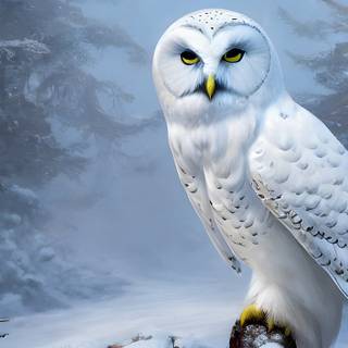 Owl winter wallpaper