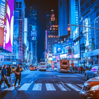 Time Square winter wallpaper