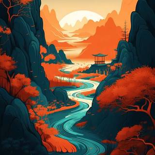 River iPhone 4k wallpaper