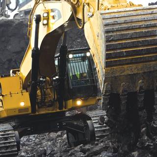 4k excavator wallpaper