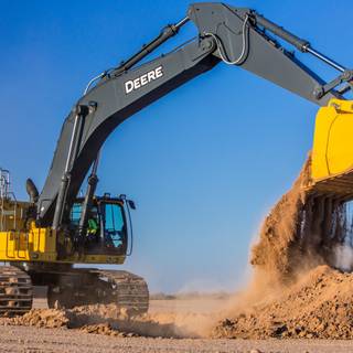 4k excavator wallpaper