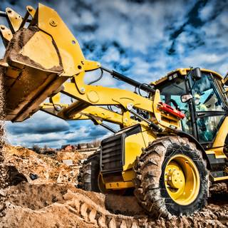 4k excavator wallpaper