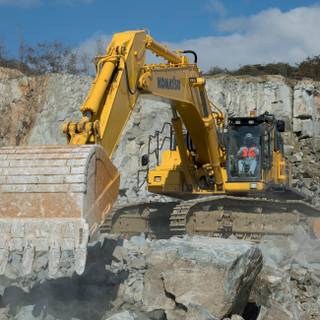 4k excavator wallpaper