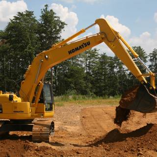 4k excavator wallpaper