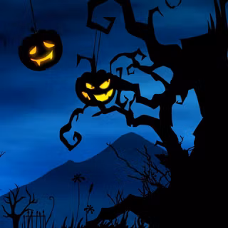 Halloween minimalist iPhone wallpaper