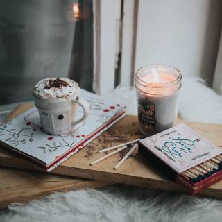 Winter cozy aesthetic laptop wallpaper