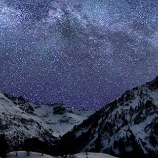 Winter sky phone wallpaper