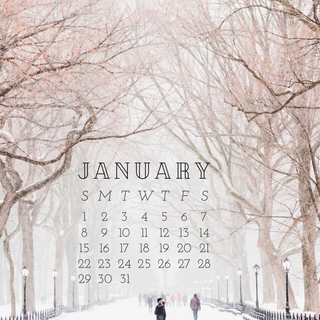 Desktop simple winter wallpaper