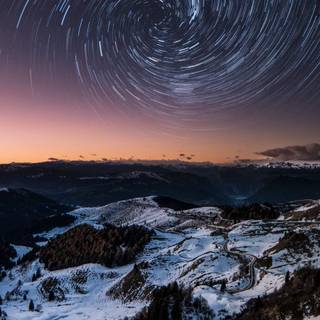 Winter sky phone wallpaper