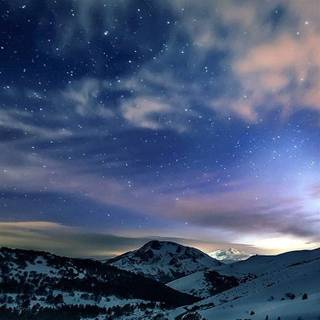 Winter sky phone wallpaper