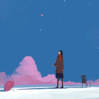 Anime winter PC wallpaper