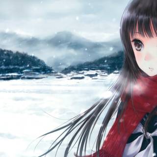 Anime 4k winter wallpaper