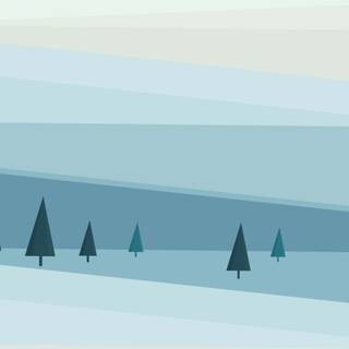 Winter minimalist desktop wallpaper