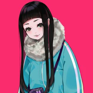 Minimal 4k anime wallpaper