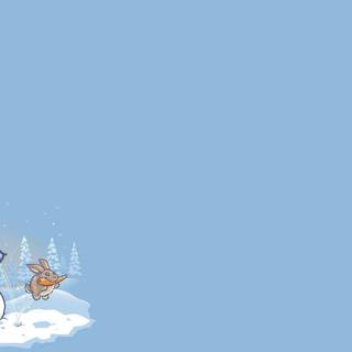 Winter minimalist desktop wallpaper