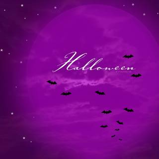Blue and purple Halloween wallpaper