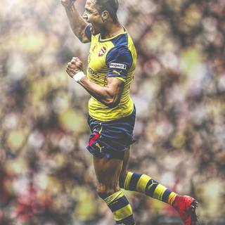 Arsenal players 4k phone wallpaper