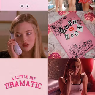 Mean Girls collage wallpaper