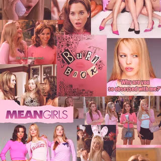 Mean Girls collage wallpaper