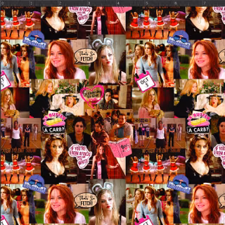 Mean Girls collage wallpaper