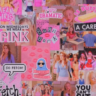 Mean Girls collage wallpaper