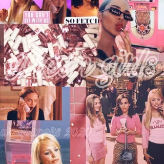 Mean Girls collage wallpaper