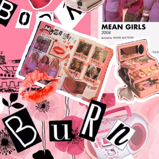 Mean Girls collage wallpaper