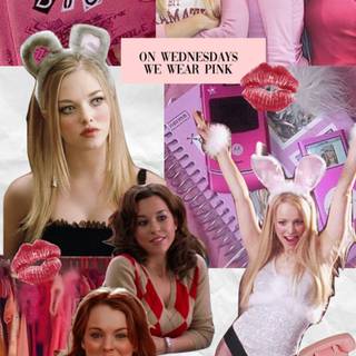 Mean Girls collage wallpaper