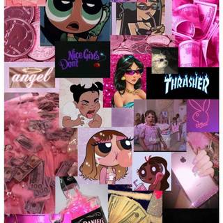 Mean Girls collage wallpaper