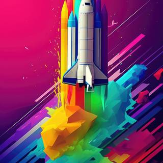 iPhone rocket engine wallpaper