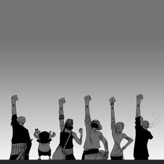 One Piece simple desktop wallpaper