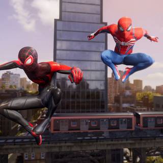 Marvel's Spider-Man 2 4k 2023 gaming wallpaper