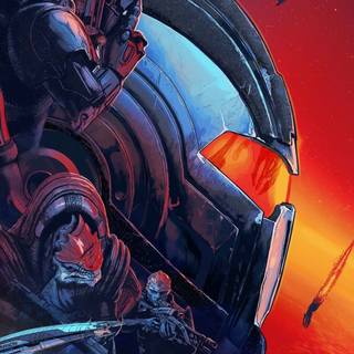 Mass Effect 4k mobile wallpaper