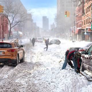 4k winter city wallpaper