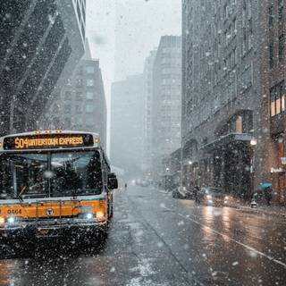 4k winter city wallpaper