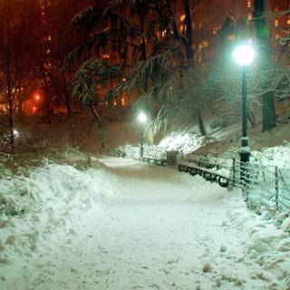 Night winter laptop wallpaper