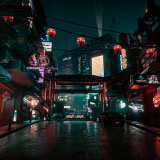 4k night street wallpaper